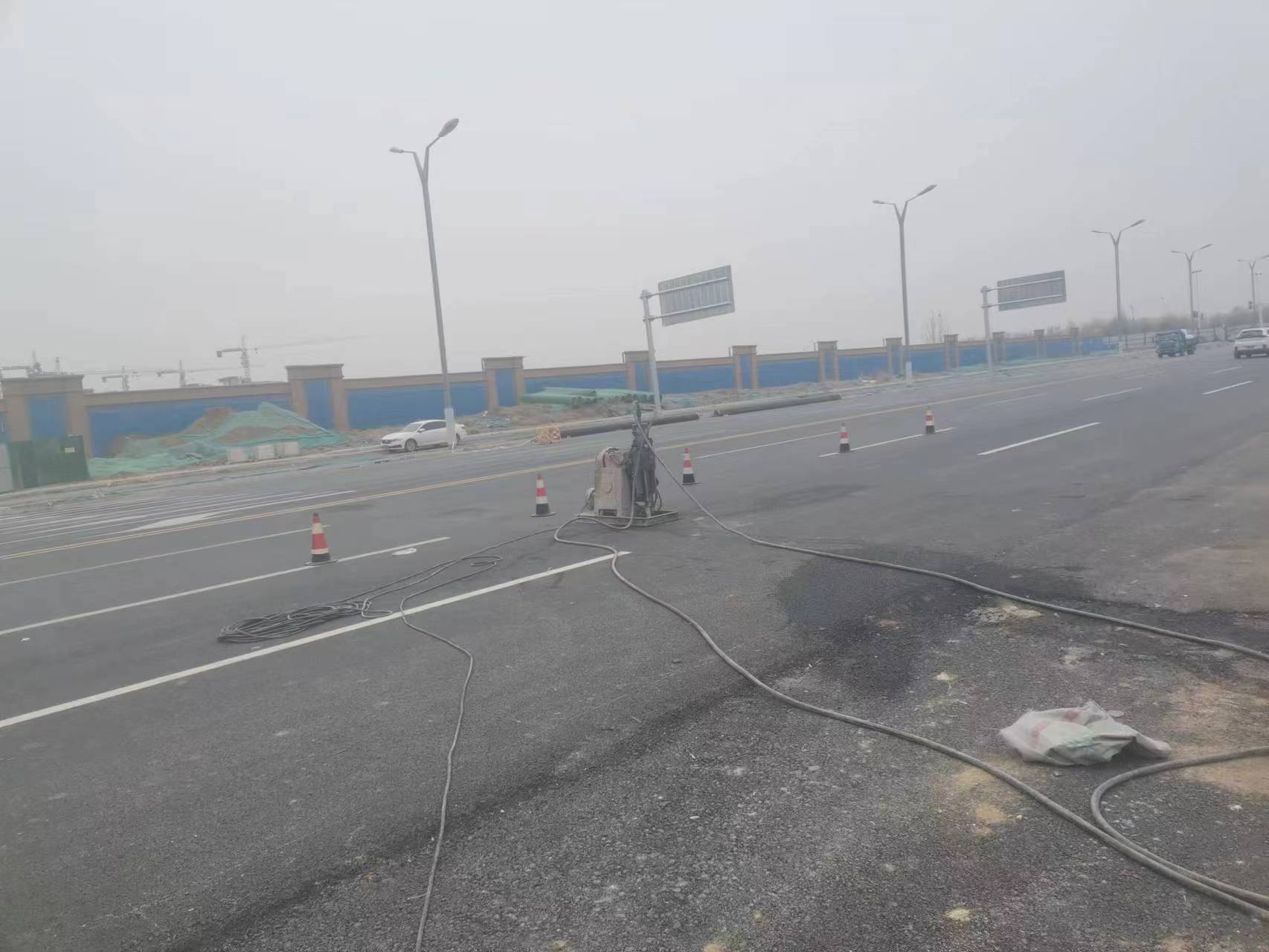 上甘岭马路注浆